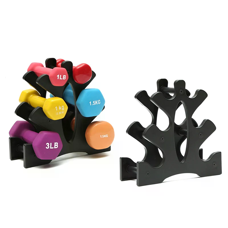 Home Gym Options - 3-Tier Dumbbell Storage Rack Stand Multi-layer