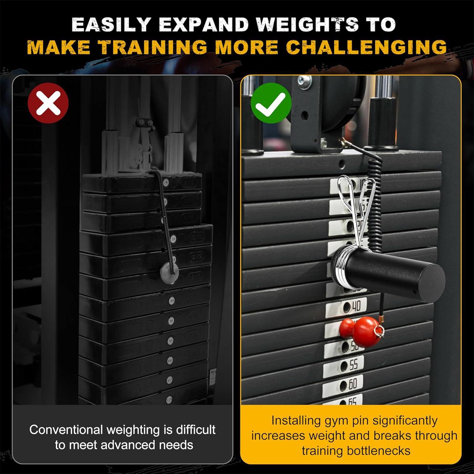 Home Gym Training Program - Gym Pin With Spring Clip Collar
