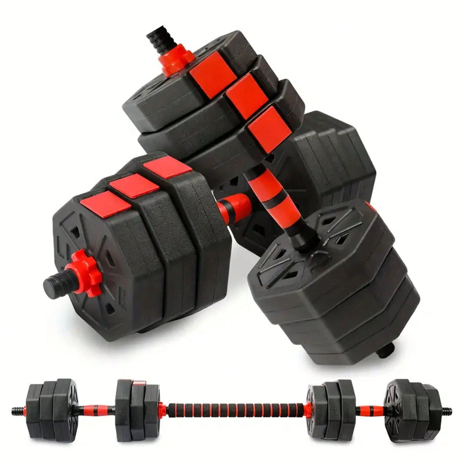 Home Gym Used - 44lbs Free Weight Set With Connector,