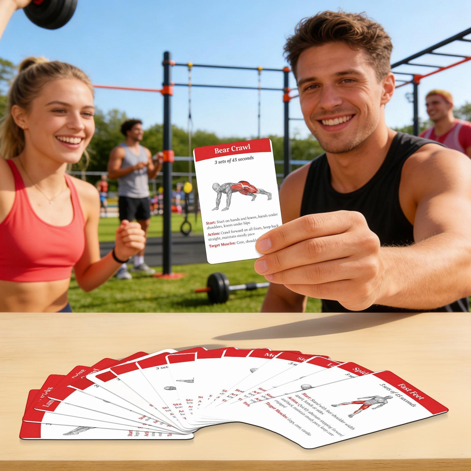 Workout Cards Exercise Deck 36 - Home Gym Furniture 评论和价格