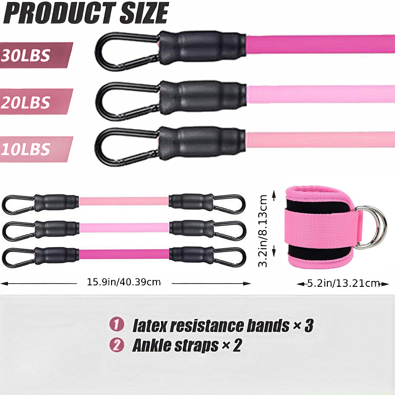 Ankle Straps Resistance Bands  - Home Gym Kit For Men 评论和价格