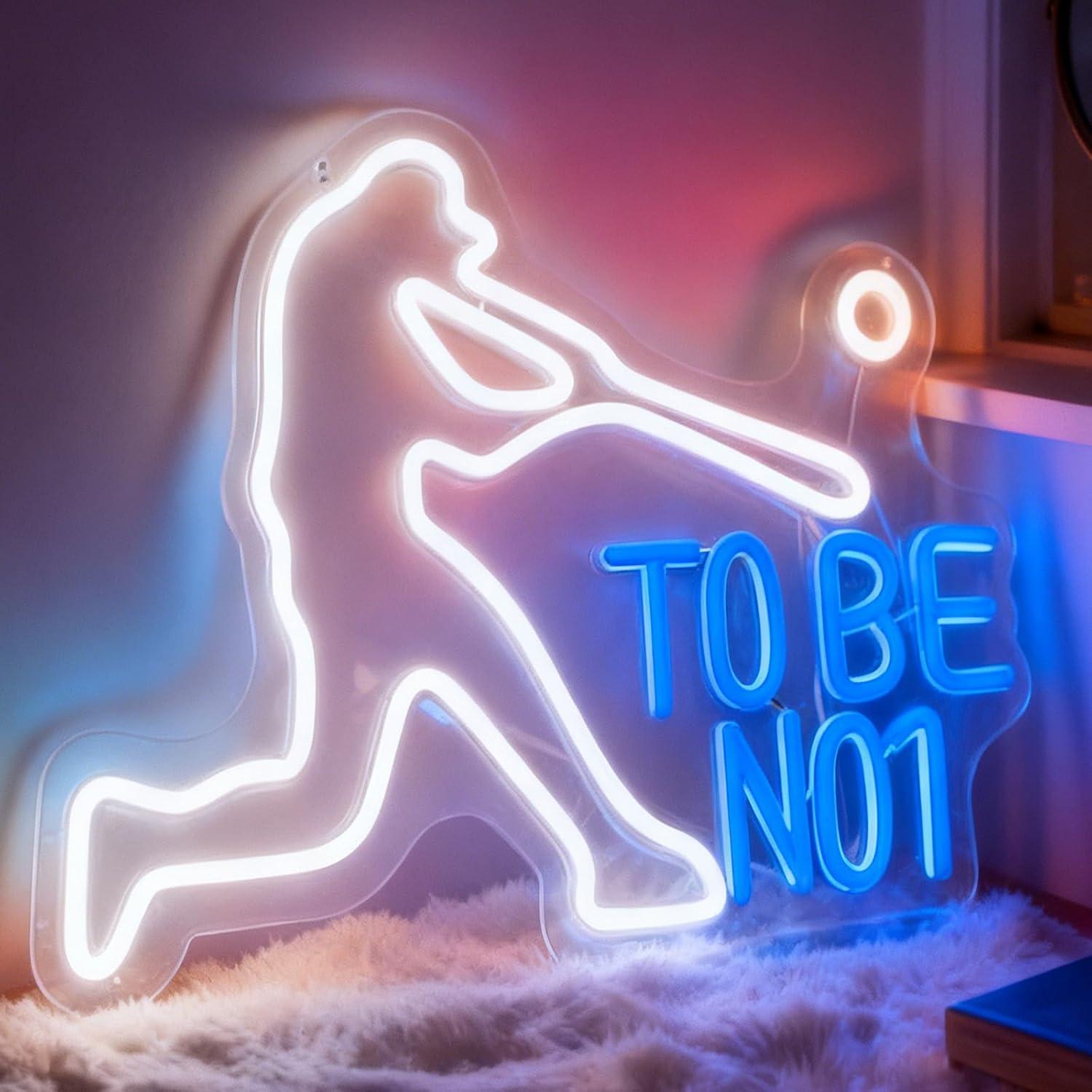 To Be No1 Neon Sign USB Dimmab - Home Gym Neon Sign 评论和价格