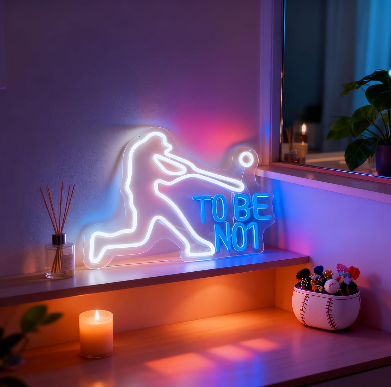 To Be No1 Neon Sign USB Dimmab - Home Gym Neon Sign 评论和价格