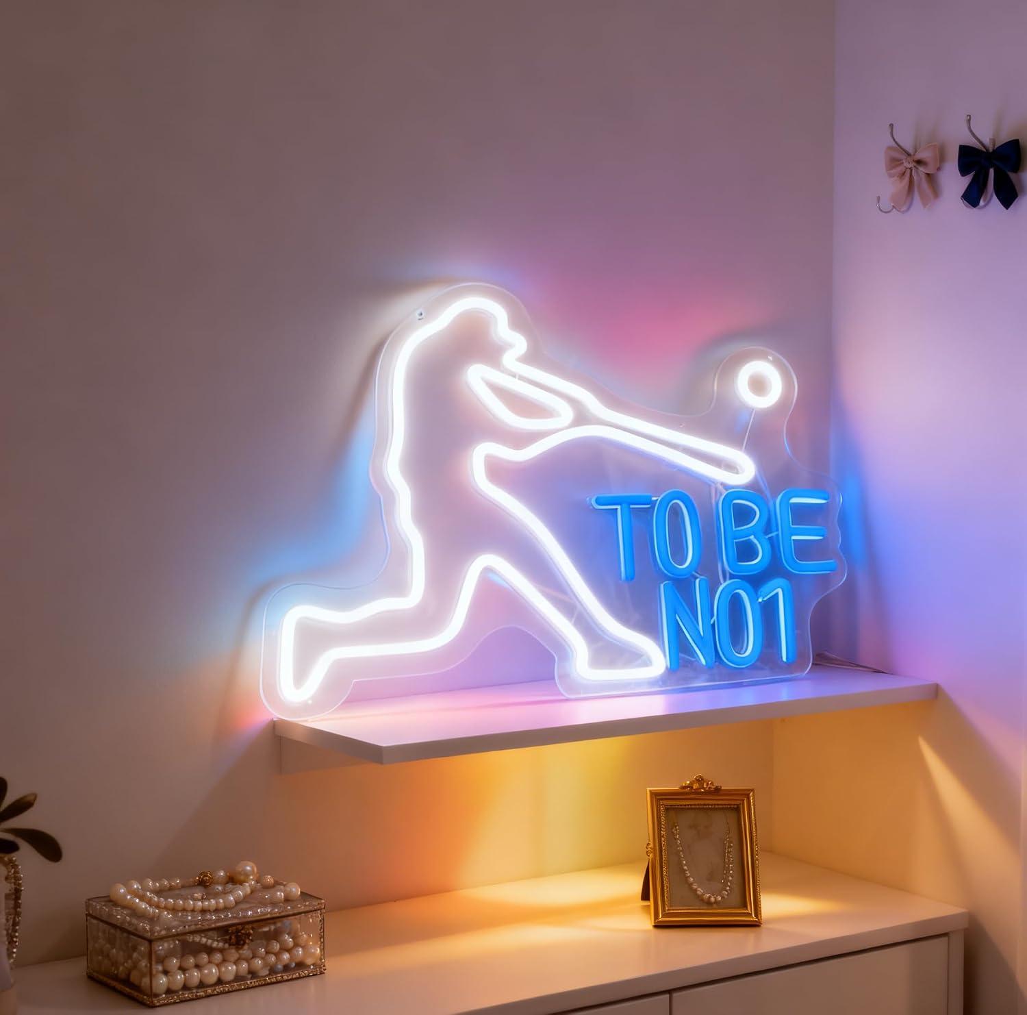 To Be No1 Neon Sign USB Dimmab - Home Gym Neon Sign 评论和价格
