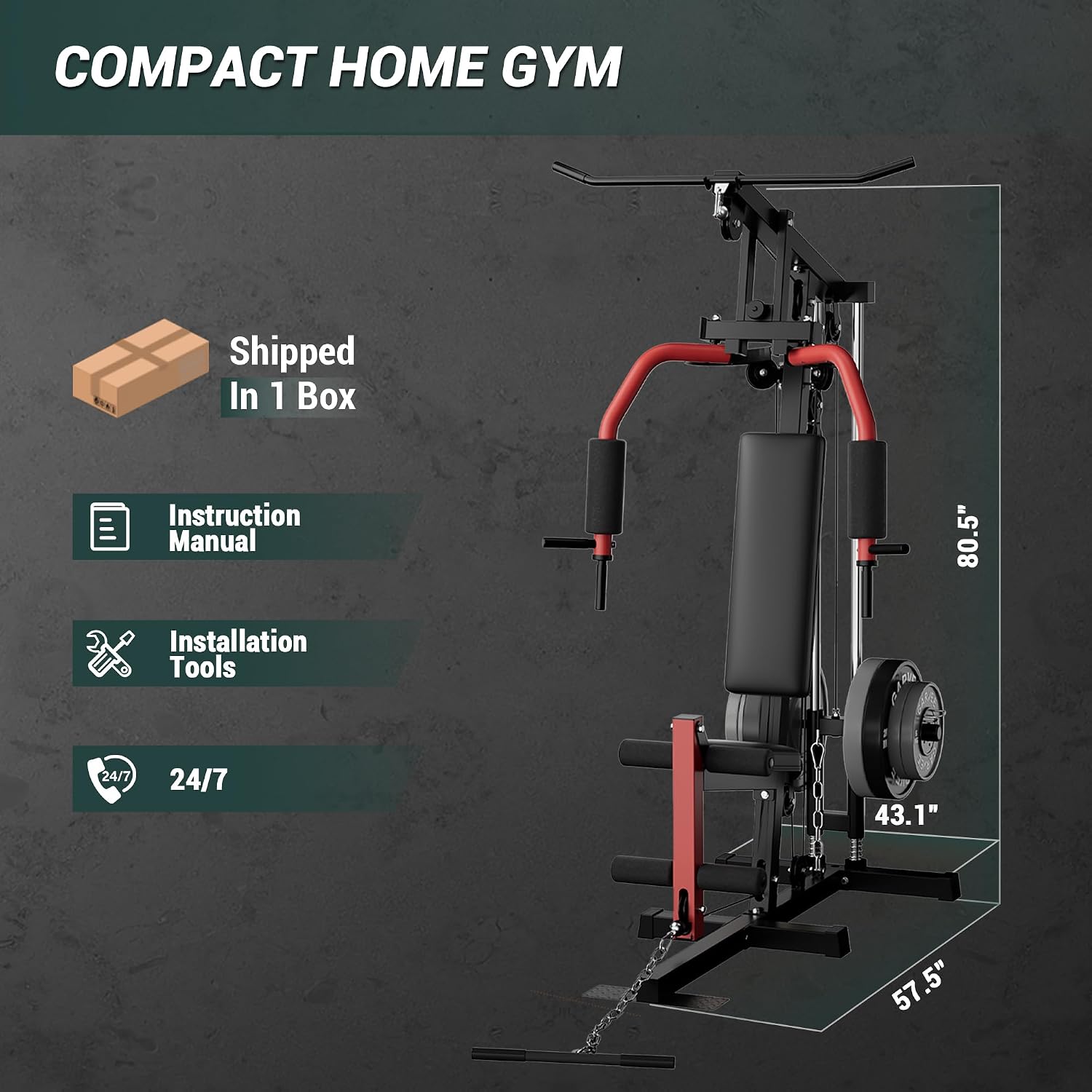 Full-Body Home Gym Machine wit - Home Gym Leg Extension Machine 评论和价格
