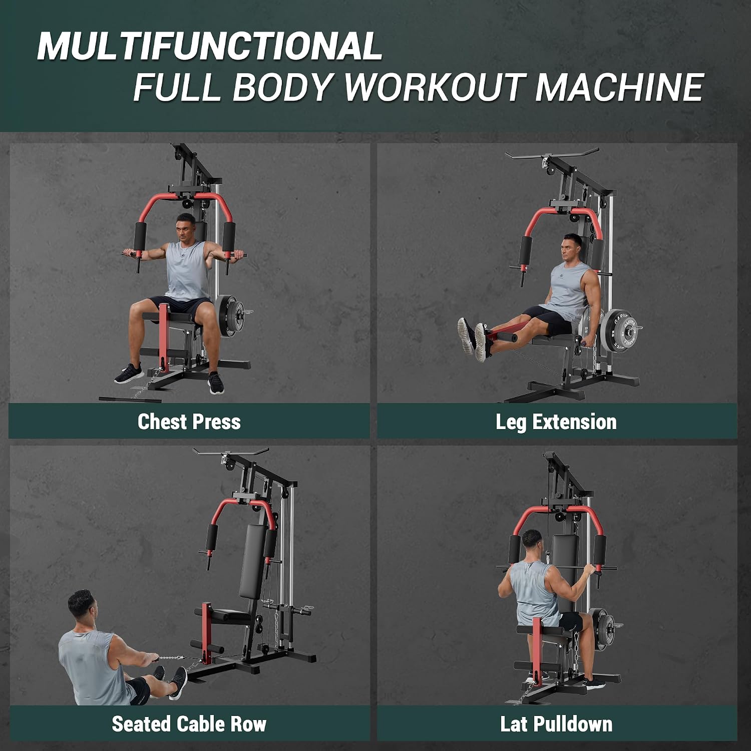 Full-Body Home Gym Machine wit - Home Gym Leg Extension Machine 评论和价格