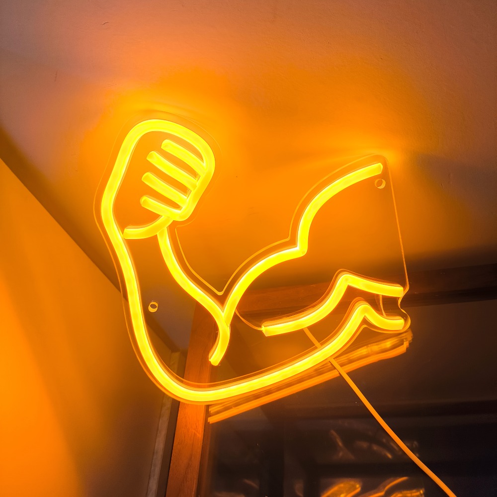 Fitness Motivation Light - Mus - Home Gym Neon Sign 评论和价格