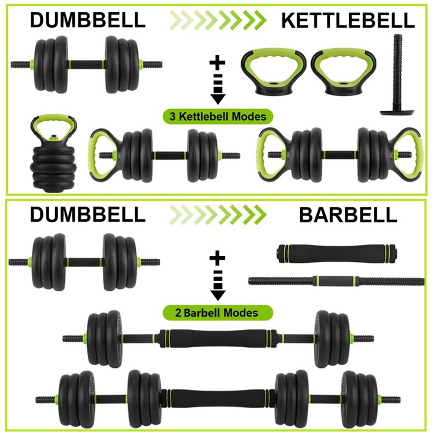 4 in 1 Adjustable Dumbbell Set - Home Gym Furniture 评论和价格