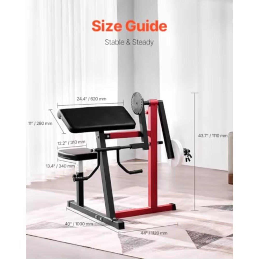 2-in-1 Preacher Curl Machine S - Home Gym Leg Extension Machine 评论和价格