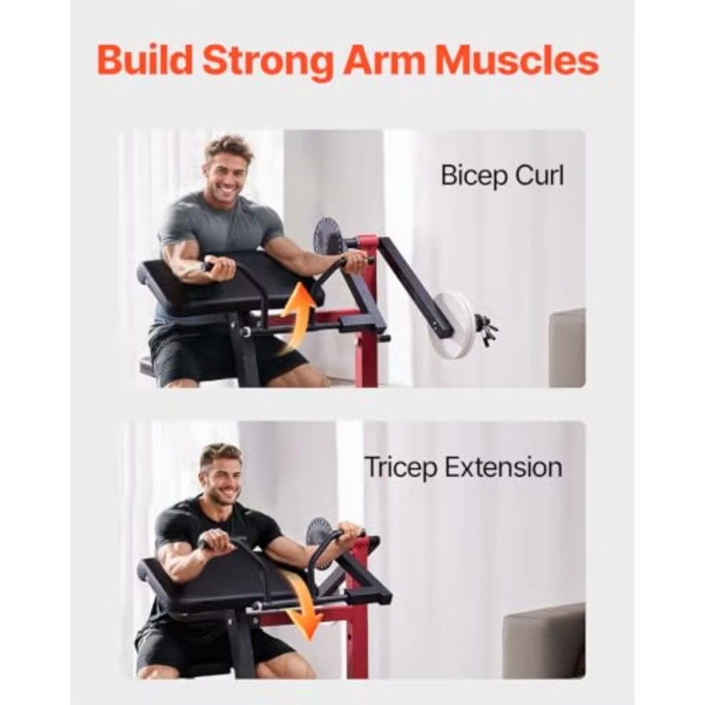 2-in-1 Preacher Curl Machine S - Home Gym Leg Extension Machine 评论和价格