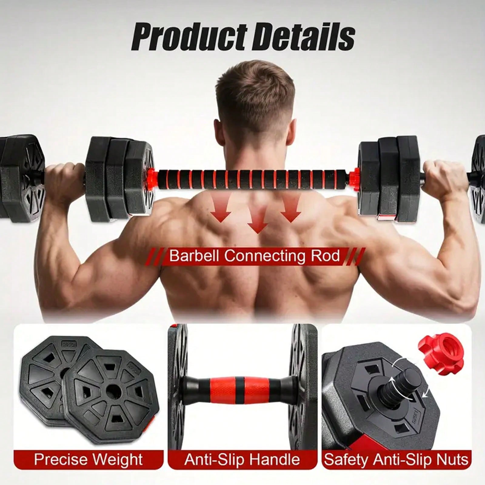 44lbs Free Weight Set With Con - Home Gym Used 评论和价格