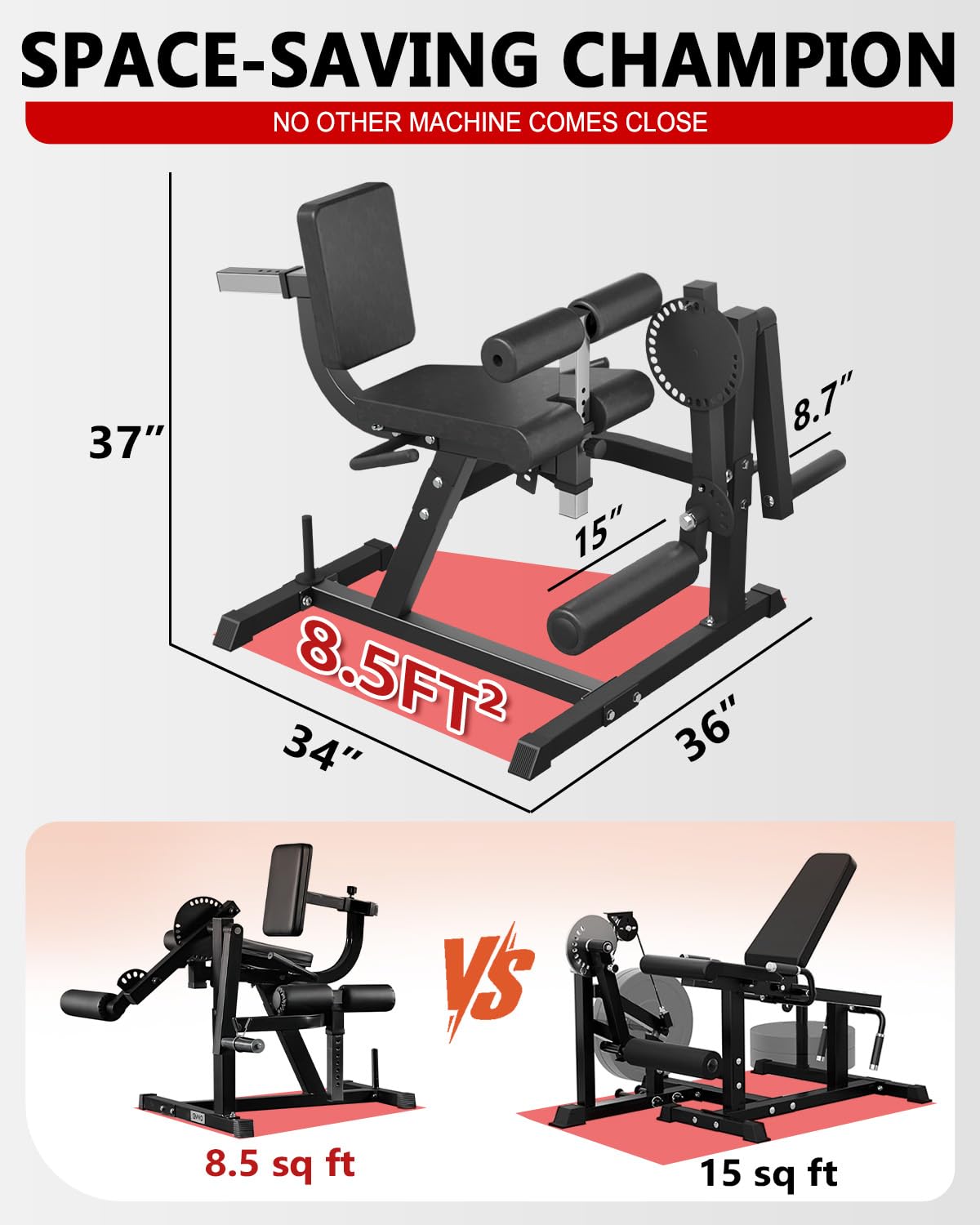 Adjustable Leg Extension & Cur - Home Gym Leg Extension Machine 评论和价格