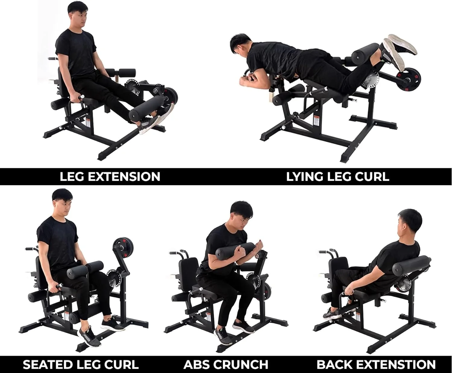 Plate Loaded Adjustable Leg Wo - Home Gym Leg Extension Machine 评论和价格