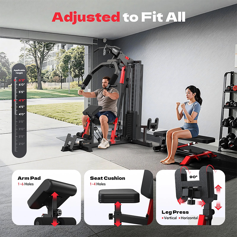 Pooboo Home Gym Workout Equipm - Home Gym Leg Extension Machine 评论和价格