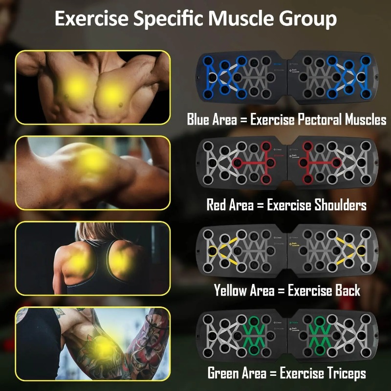 Foldable Push Up Board with Re - Home Gym Kit For Men 评论和价格